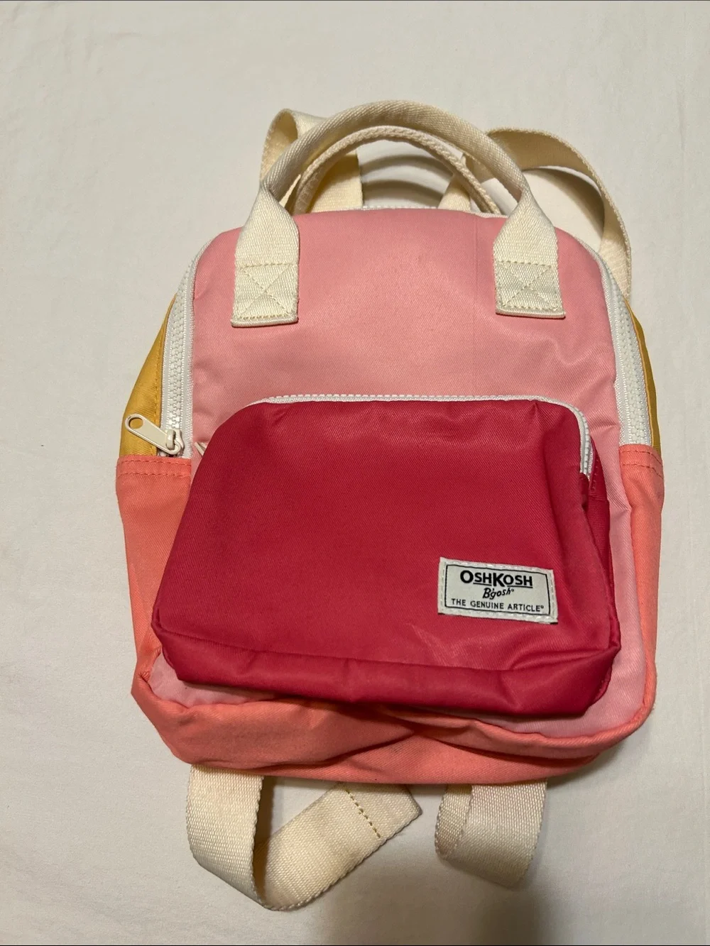 OshKosh B'gosh Colorblock Mini Backpack — Yellow, Pink & Red